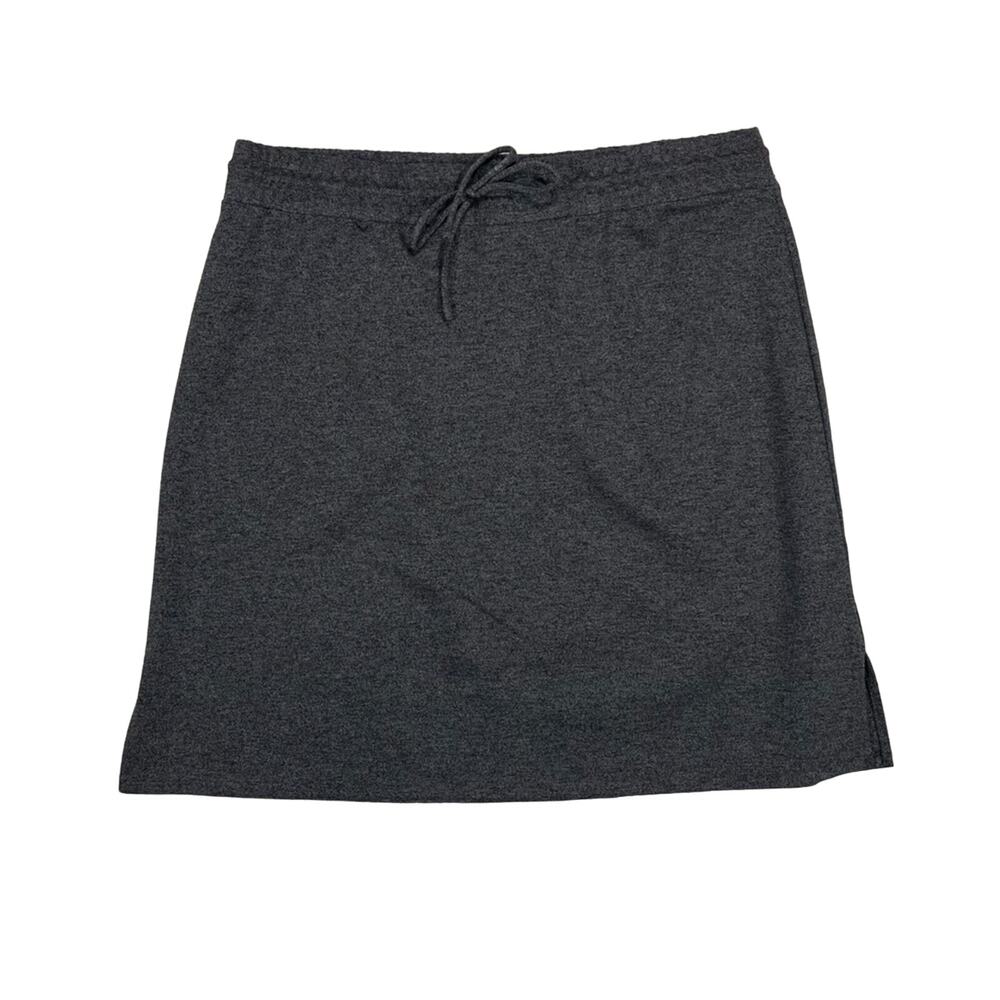 NWT J.Jill A-line Drawstring Skirt Gray Petit Large